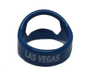 Stainless Steel Las Vegas Blue Ring Bottle Open Great Gift * - Picture 1 of 3
