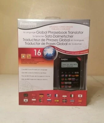 New Franklin Explorer 16 Language Phrasebook Translator Electronic 2009 EST-4016 - Image 1 of 4