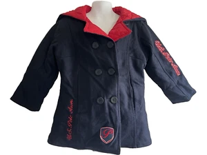 Coat Clothing US Polo Assn Wool Puffer Jacket Small 4 Hood Reversible Free Ship - Picture 1 of 17