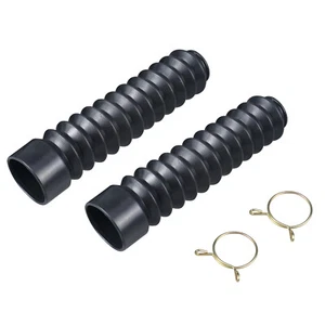 Rubber Flexible Fork Cover Boots Sleeves For Honda ATC200 1982-1983 ATC200S 1984 - Picture 1 of 8
