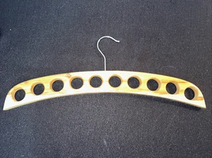 Wooden Space Saving Scarf Tie Jewelry Accessory Hanger Storage Natural Wood - Picture 1 of 6