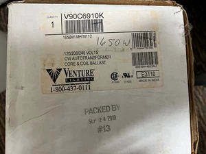 Venture 1650W Metal Halide TRI CW AutoTransformer Core & Coil Ballast V90C6910K - Picture 1 of 2