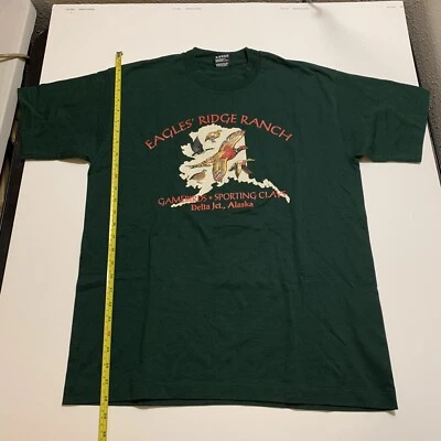 Vintage Alaska Shirt Denali National Park 90s Wolf Mountain Hunting USA Made 90s - Image 1 of 4