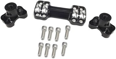 Elevador de manillar RSD Nostalgia de una pieza corte en contraste de 1" (0208-2103-BM) Foto 1 de 2