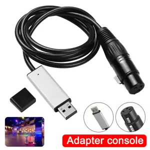 USB to DMX Interface Adapter Cable Stage Light PC DMX512 Controller Dimmer DMX - Picture 1 of 17
