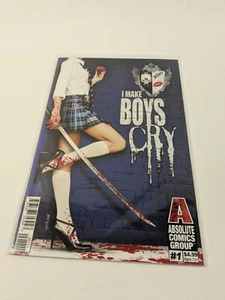 I Make Boys Cry #1A #1 Absolute Comic 2021 Jamie Tyndall Bag & Board Action - Picture 1 of 1