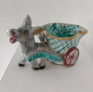 Maiolica italiana Mid Century 🫒 ASINO CON KART 🫒 per snack gem. Bitossi - Foto 1 di 6