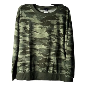 Splendid Camouflage Olive Heather  Long Sleeve Soft Shirt Size Large NWT - Picture 1 of 5
