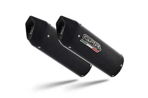 Bmw K1600GTL 2017-2021 Exhaust GPR Double Slip-on Furore Evo4 Nero - Picture 1 of 6