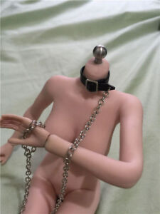 Custom Handmade Black SM Fun Chain For 1/6th 12" Female Male Figure Necklace toy