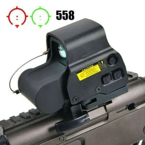 HD 558 Red Green Dot Tactical Scope Riflescope HoloSight with Quick Detach Lever - Picture 1 of 9