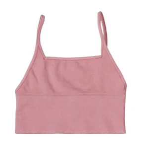 Top Free People Andi collo quadrato elasticizzato stile bralette XS/S nuovo con etichette rosa - Foto 1 di 1