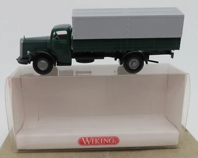 WIKING Ho 1/87 MB Mercedes L 6600 Camion Basi Della Plancia Coperto #8590124 IN - Immagine 1 di 4