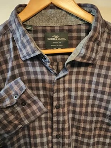 Camisa Rodd And Gunn Para Hombre Grilla Oscura Gingham Mangas Largas XXL - Imagen 1 de 8