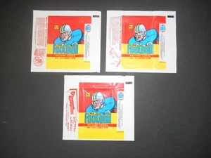 1978 Topps NFL Football Wax Pack Wrappers Complete Set All 3 Variations EX+ - Picture 1 of 1