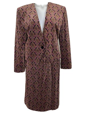 Brooks Brothers женский костюм куртка юбка многоцветный Sz12 ~ РЕДКАЯ ~  - Изображение 1 из 4