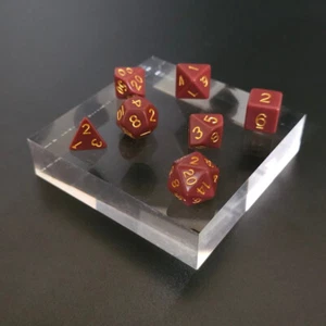 Juego completo de dados - Escala carmesí oscuro - D4 a D20 - Dungeons & Dragons D&D - Imagen 1 de 1