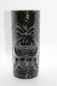 Vintage Hawaii Tiki Mug Cup Glass Brown Glaze Bar Decor 6.5" - Picture 1 of 9