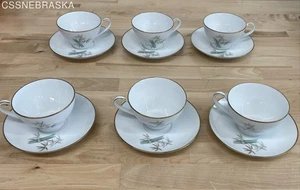 Noritake Tazze da tè e piatti da tè in bambù orientale, set di 6 - Foto 1 di 12