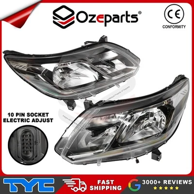 TYC Pair LH+RH Head Light Front Lamp For Holden Colorado RG 2016~2020 Z71 LTZ - Image 1 of 4