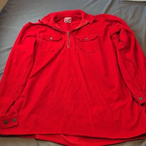Vintage Marlboro Unlimited Cord 1/4 Zip Langarm Kragen Hemd L - Bild 1 von 23