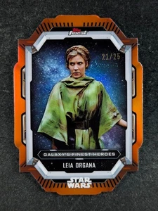 2022 Star Wars Topps Finest LEIA ORGANA 21/25 Galaxy’s Finest Heroes Die-Cut SP - Picture 1 of 3
