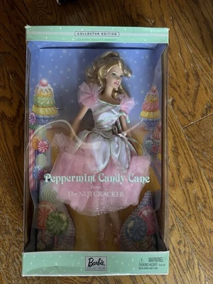 Peppermint Candy Cane Barbie The Nutcracker 57578 Collector Edition 2002 Mattel - Image 1 of 3