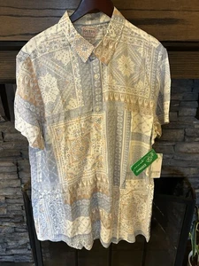 Guess Men Regular fit Short Sleeve Button-Up Shirt large - Picture 1 of 5
