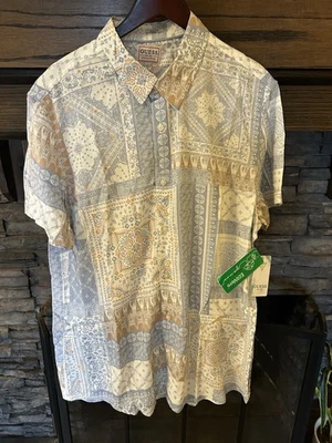 Guess Men Regular fit Short Sleeve Button-Up Shirt large - Image 1 of 4