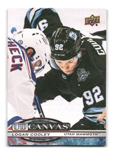 2025-26 Upper Deck Serie 1 - Logan Cooley UD Canvas #C-73 - Imagen 1 de 2