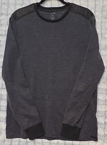 Guess Sweatshirt schwarz mit weißen Punkten Herren große gesteppte Schultern leicht - Bild 1 von 5