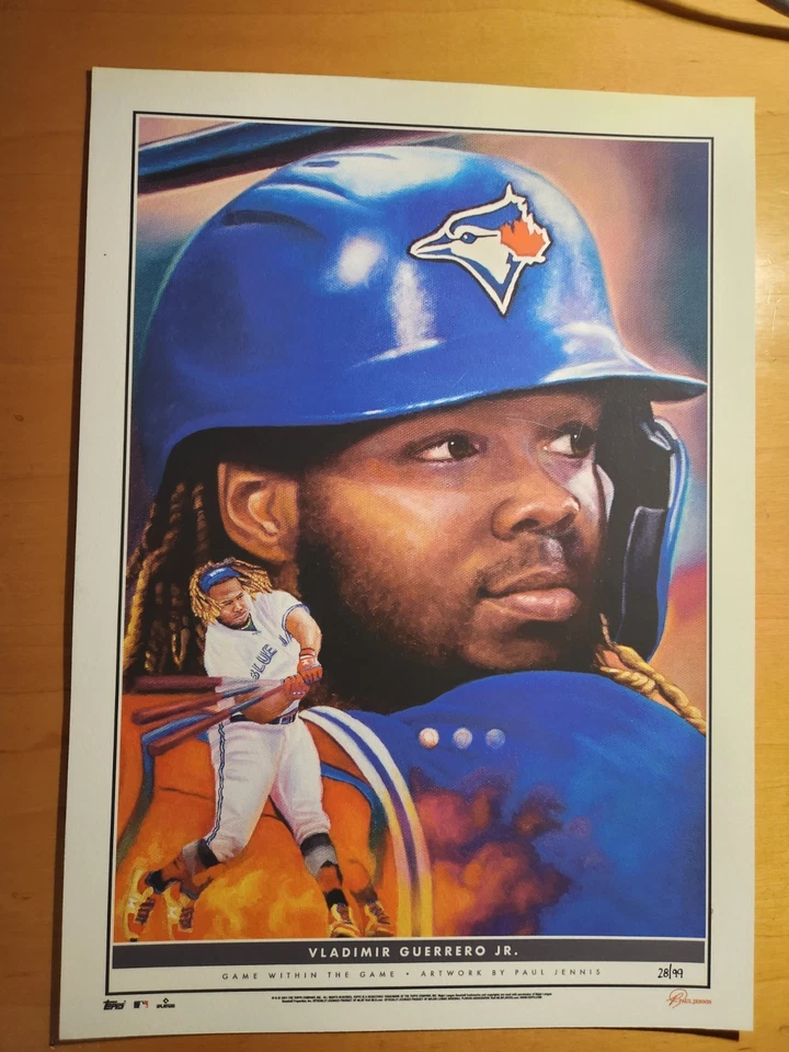 2021 Topps Game Within The Game Vladimire GUERRERO JR. #11 28/99 10x14 Print - Image 1 of 2