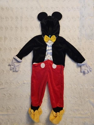Vintage Disney Mickey Mouse Plush Halloween Costume Size 2T EXCELLENT Dress Up - Image 1 of 4