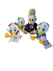 Vintage Disney Ebenezer Sceeoge Huey, Dewey and Louie 8" Bean Bag Plush Set 4 - Picture 1 of 1