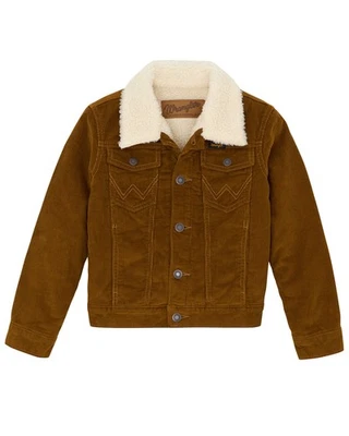 Chaqueta con botones forrada de pana Sherpa Wrangler para niños - 112368289 Foto 1 de 2