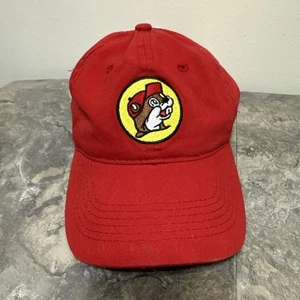 Buc-ee's Travel Stops Unisex Adjustable Original Red Hat Cap One Size Fits Most - Picture 1 of 5