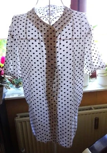 Bluse weiß gepunktet Euromode Gr. 38!!! - Bild 1 von 1