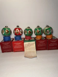 Juego de 5 adornos navideños vintage de la Federación Nacional de Vida Silvestre 1977/1979 - Imagen 1 de 13