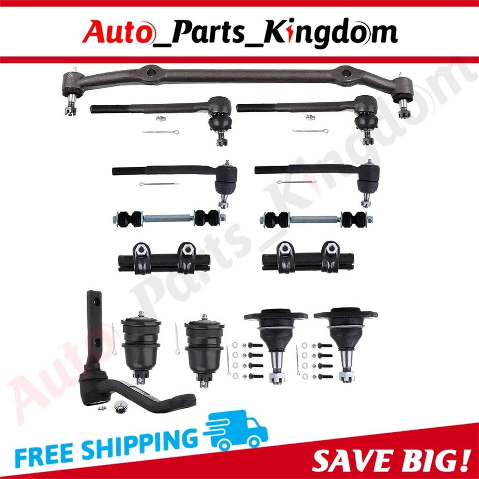 14pcs Complete Front Suspension Kit For 1978-87 GMC Pontiac Chevrolet Buick Foto 1 de 4