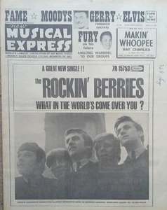 New Musical Express January 15th 1965, Billy Fury, Moody Blues, Gerry Marsden - Imagen 1 de 1