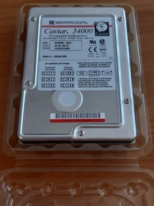 NOS HARDDISK WESTERN DIGITAL WD AC34000-00LA 1997 - Afbeelding 1 van 3