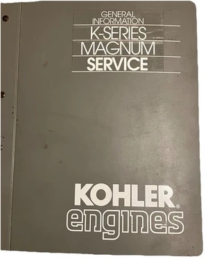 Kohler K-Series Magnum service manual Dealer Binder - Image 1 of 4