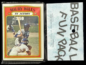 Pack amusant Topps Baseball West Corp 1972 - Maury Wills sur le devant ! -SCELLÉ !-(bin7554F) - Photo 1/2