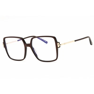 Gafas para mujer Tom Ford marco cuadrado de acetato marrón claro brillante FT5915-B 045 Foto 1 de 2