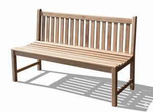 Stabile Bank Gartenbank Picadelly 150 cm in Premium Teak ohne Armlehne - Bild 1 von 5