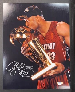 Alonzo Mourning HOF Larry O'Brien Championship Trophy 11x14 Photo PSA/DNA AUTO - Picture 1 of 1