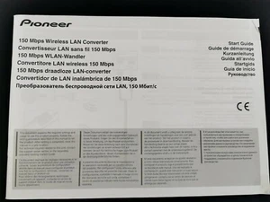 Pioneer 150Mbps Wireless LAN Converter Operating Instructions Manual - Picture 1 of 3