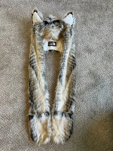 Mama Catz Crafts Air Wolf Handmade Faux Fur Spirithood Hat - Picture 1 of 2