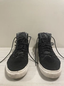 VANS Shoes 9Mens Black Athletic Mid Top Sneakers Skateboarding Casual 721356 - Picture 1 of 10