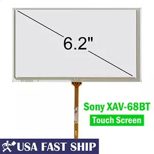6.2 inch Resistive Digitizer Touch Screen [no LCD] Glass Panel For Sony XAV-68BT - Picture 1 of 8
